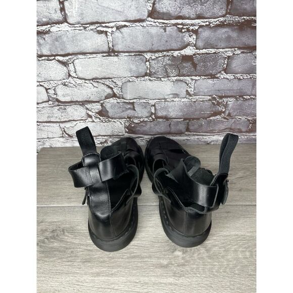 Dr. Martens Geraldo Black Leather Strap Gladiator Wedge Sandals Men’s 9M US/42EU - Picture 11 of 16